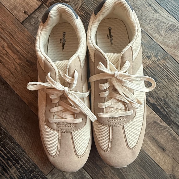 Target Other - Target Off-White Knit & Mesh Sneakers